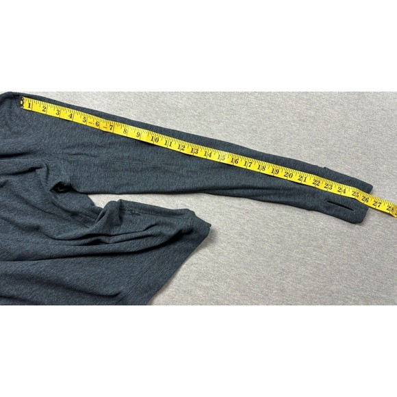 Lululemon Morning Miles L/S Pullover Top \8 Pleated Shoulder Mock Neck Cuffins - Picture 5 of 8